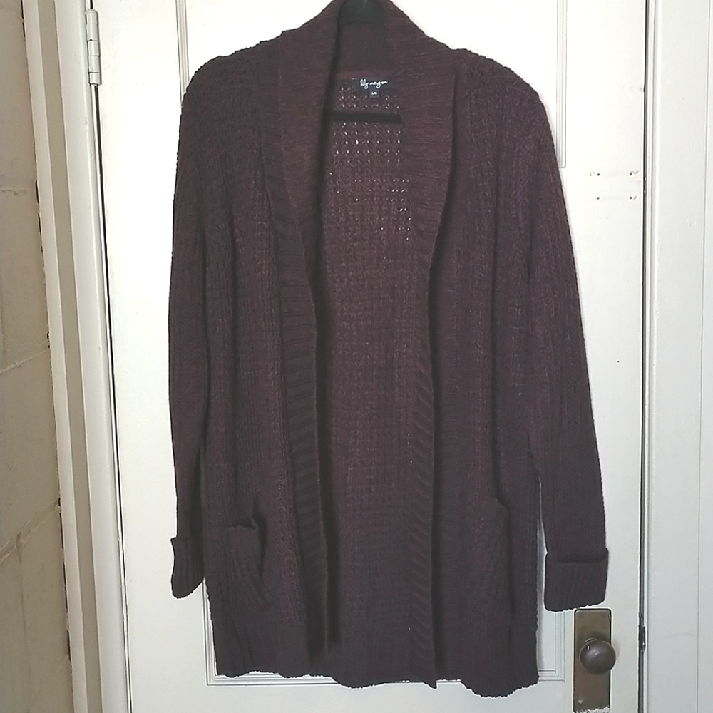 BNWOT Lily Morgan Size L Knit Cardigan